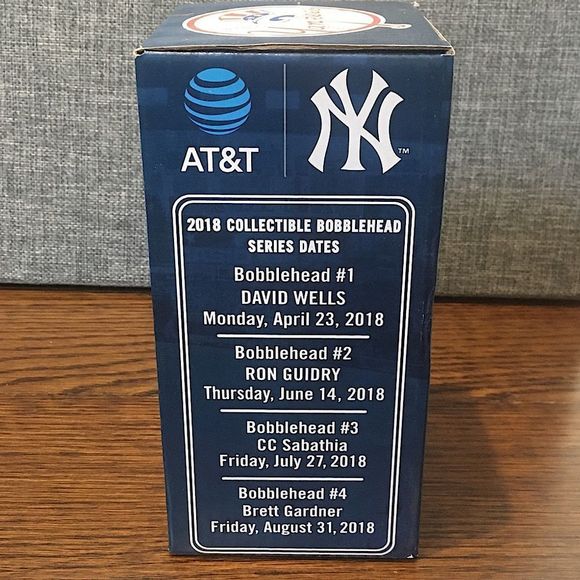 H NEW YORK YANKEES RON GUIDRY BOBBLEHEAD SGA NIB - Picture 3 of 8